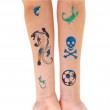 Biologisch abbaubares Glitzertattoo-Kit für Jungen 