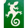 Gecko - pochoir ECO- vert autocollant pour tatouages éphémères