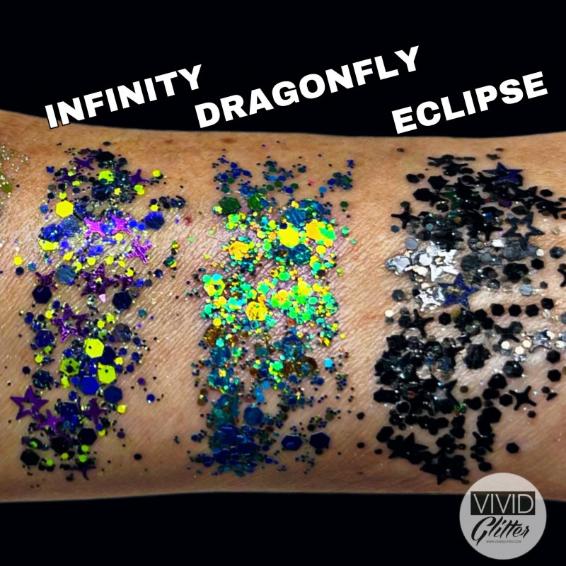 Eine 8g-Nachfüllpackung für die VIVID Baume Glitter Palette - Infinity 