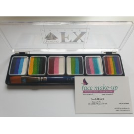 DFX Wasserfarben Make-up-Palette - Splitcake SHINE
